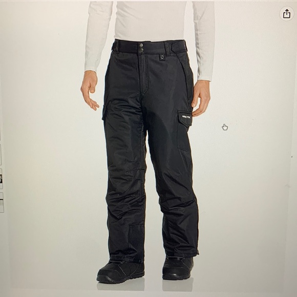 Arctix Pants Amazons Arctic Mens Snow Cargo Pants In Black Poshmark